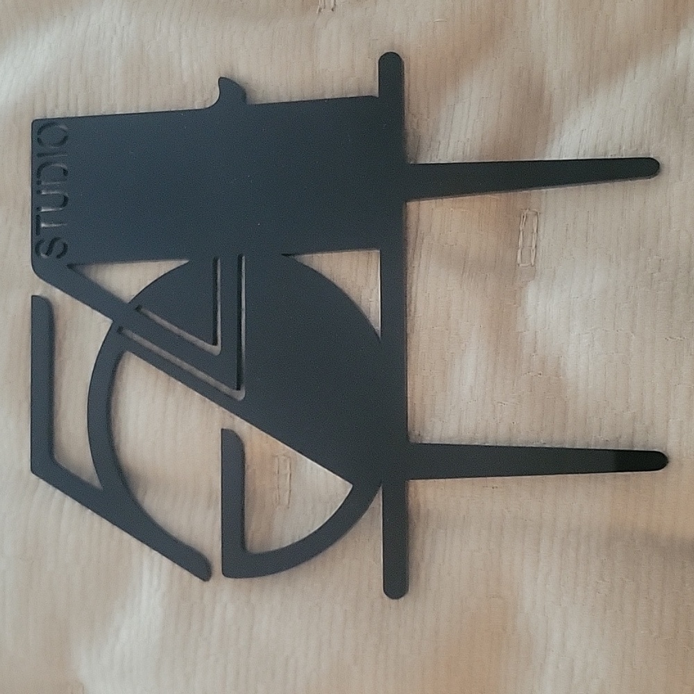 Black Studio 54 Cake Topper